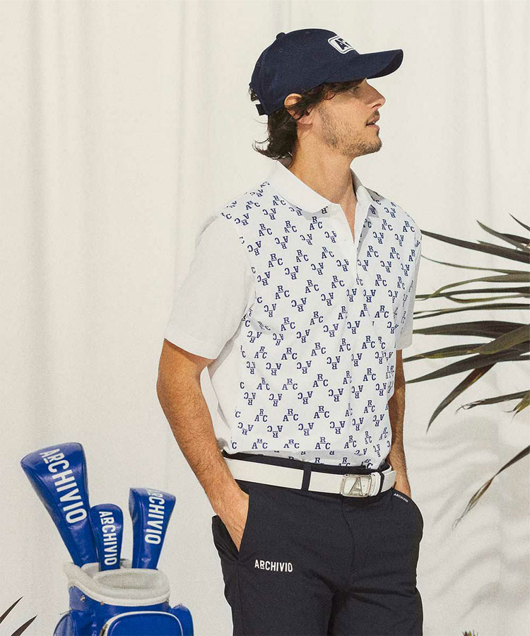 アルチビオ 春夏 ゴルフ UV速乾カノコポロシャツ メンズ A369303 archivio（アルチビオ） 春夏 ゴルフ UV速乾カノコポロシャツ メンズ