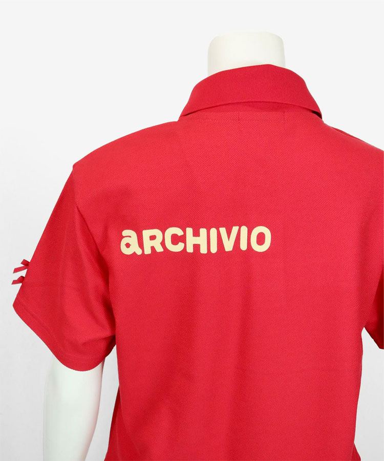 archivio（アルチビオ） 秋冬 ゴルフ UV速乾袖リボン半袖ポロシャツ