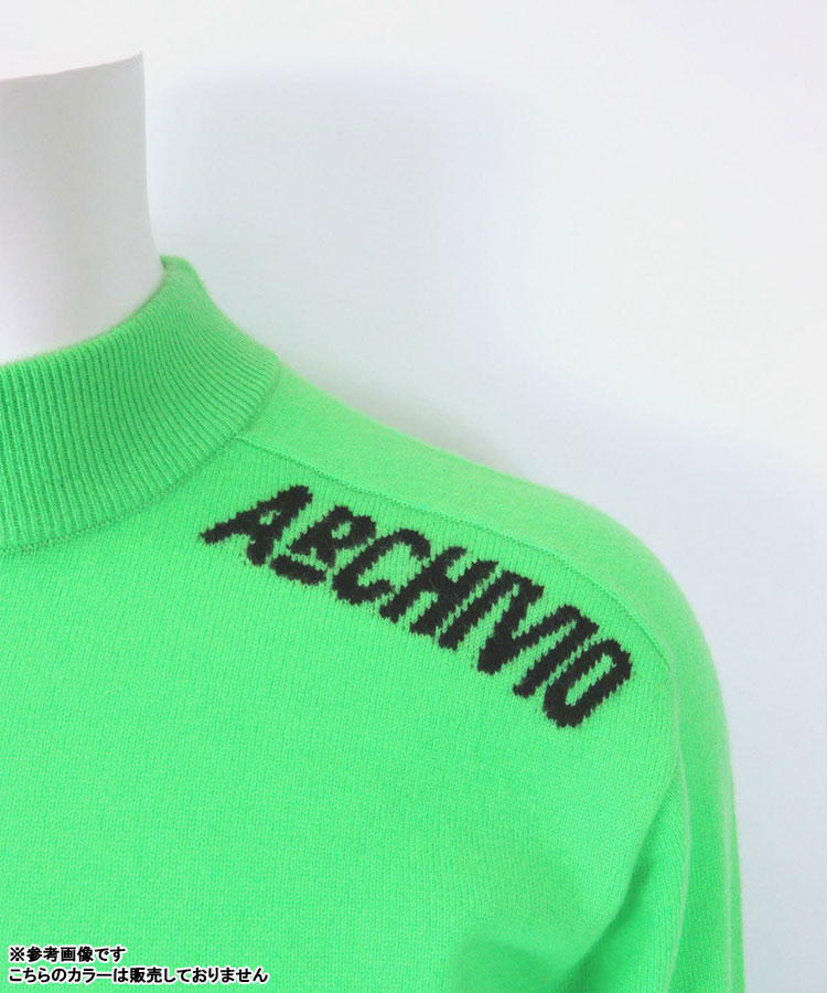 archivio（アルチビオ） 秋冬 ゴルフ カシミヤ100％肩ロゴニット 長袖