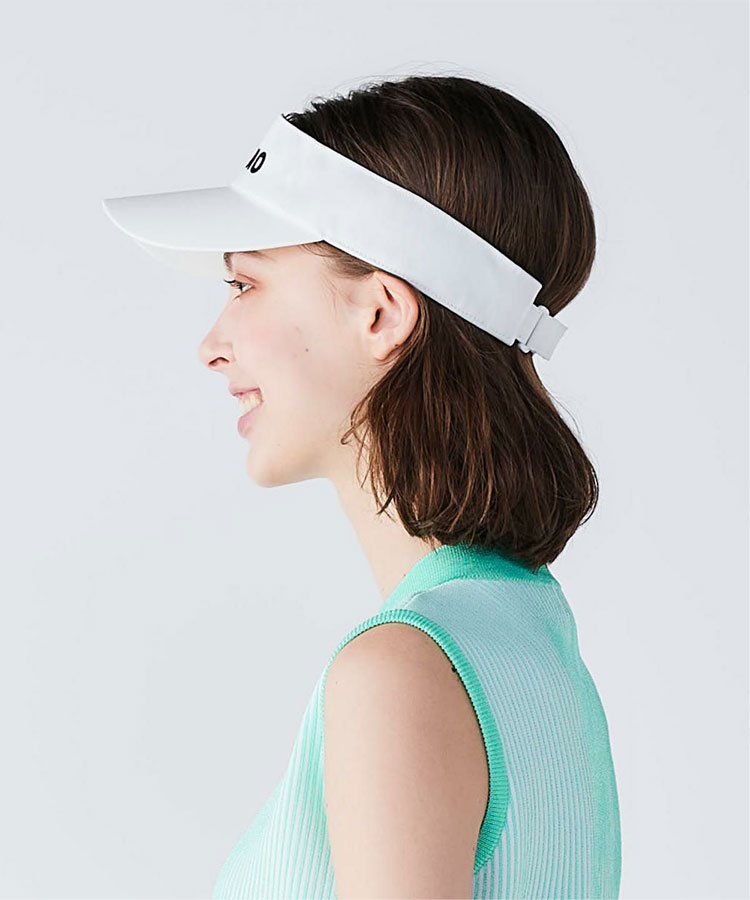 archivio（アルチビオ） 春夏 ゴルフ 刺繍ロゴサンバイザー レディース