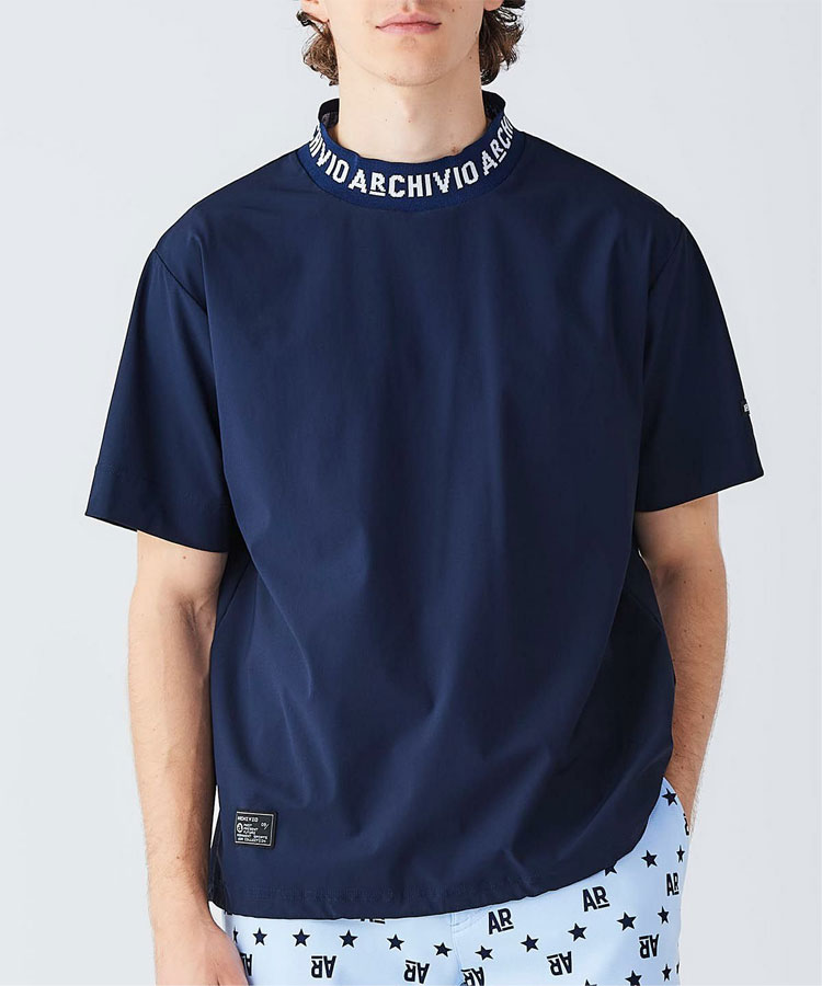 新品❤️アルチビオ❤️プルオーバー archivio（アルチビオ） 春夏 ゴルフ ロゴネック半袖プルオーバー 半袖