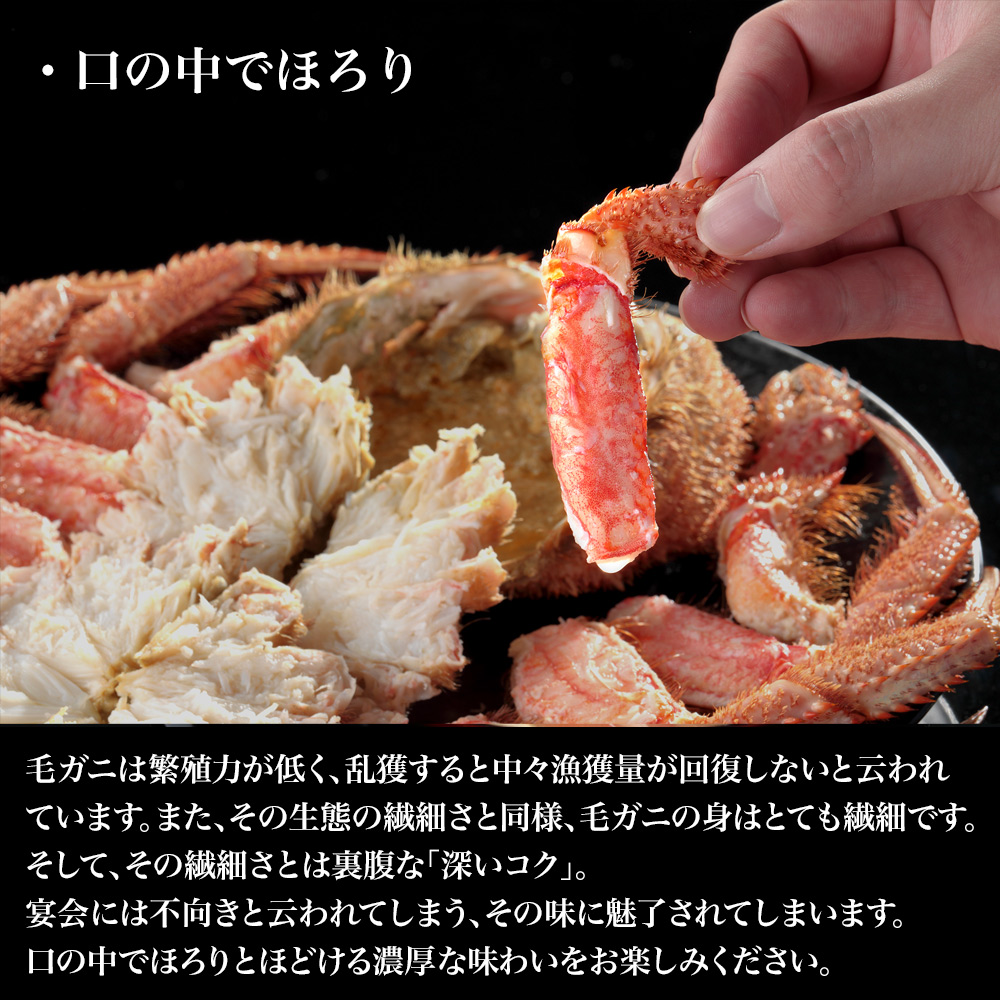 北海道産 毛ガニ 650g 800g 1kg 1尾入※チルド終了につき、冷凍のみの受付 |  | 04