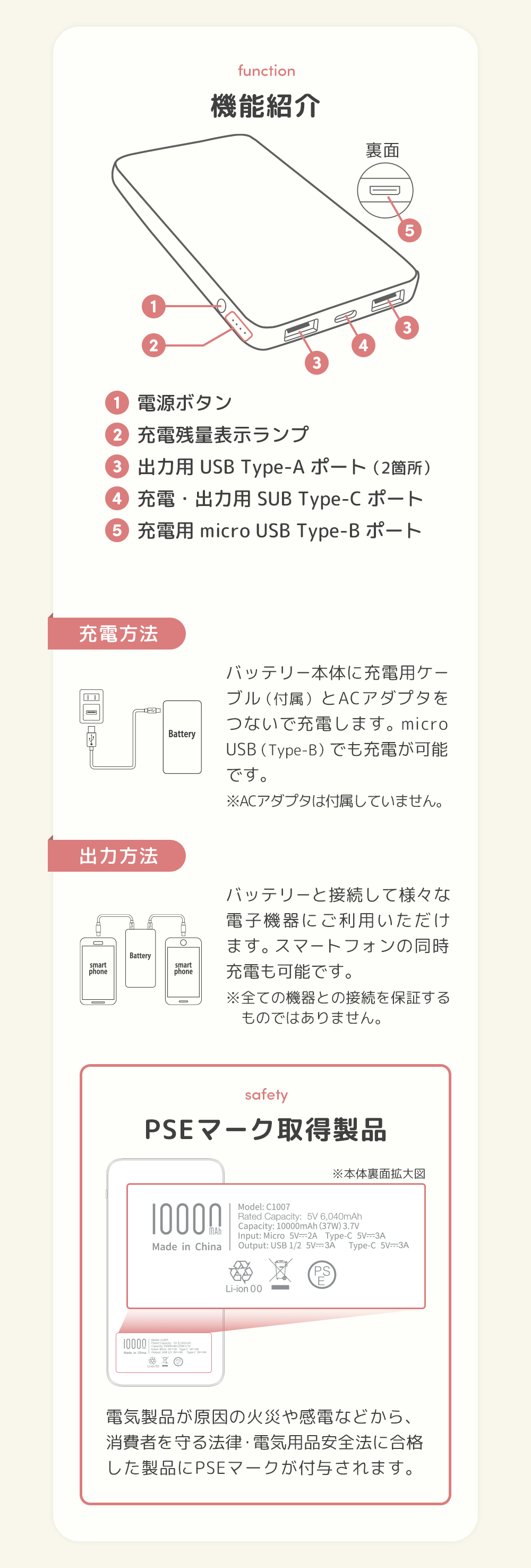 Poled 公式限定 | オリジナル モバイルバッテリー エアラブ対応 Poled 公式限定 | オリジナル モバイルバッテリー エアラブ対応