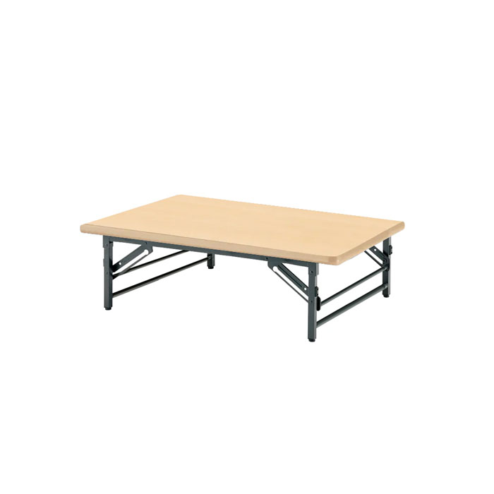 折りたたみ 座卓 120 会議用テーブル 1200 750 330 TZS-1275 幅120x奥行75x高さ33cm ソフトエッジ 会議テーブル 折り畳み 会議室 学童 児童 集会所 公民館 【パンチング】