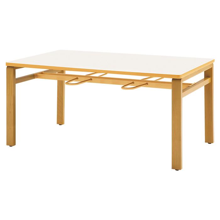 公式 グッズ 社員食堂用テーブル 4人用 床掃除簡単 丸椅子収納可能 E-MU-1590 幅1500x奥行900x高さ700mm 【HOV8193509428】 (29950円)