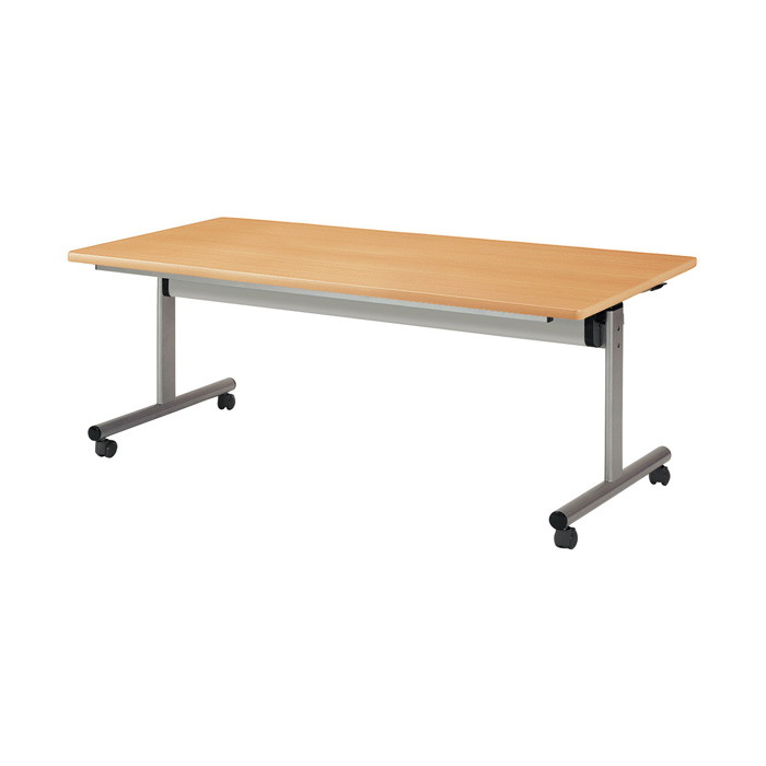 スタッキングテーブル 1800 E-TOY-1890K 幅1800x奥行900xH700mm 角型 長机 折りたたみ キャスター付き 会議用テーブル 折畳  ミーティングテーブルの画像