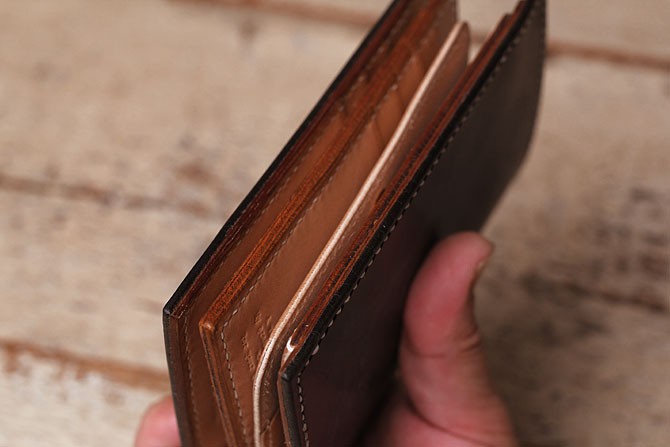 ミドルウォレット用追加カード入れパネル 手作りの革財布 ガイア2096