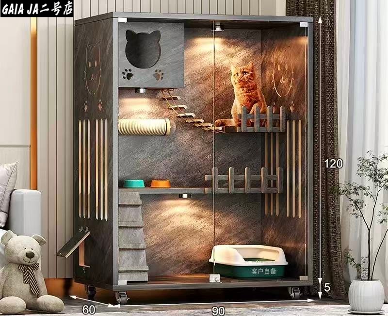 猫ケージ、大型猫 、ペット 、猫ハウス、猫ヴィラ、コンパクト猫
