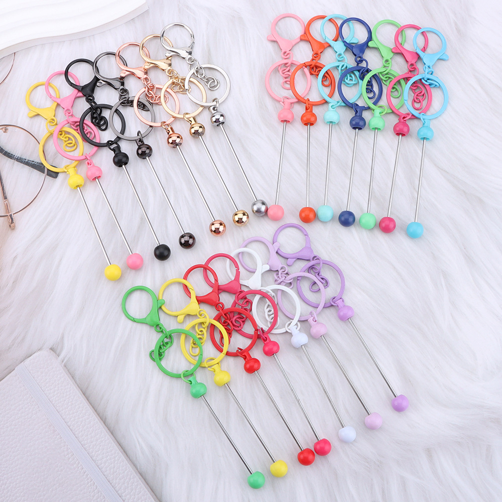 カスタムキーホルダー ビーズキーホルダー ハンドメイド : gaikicraft