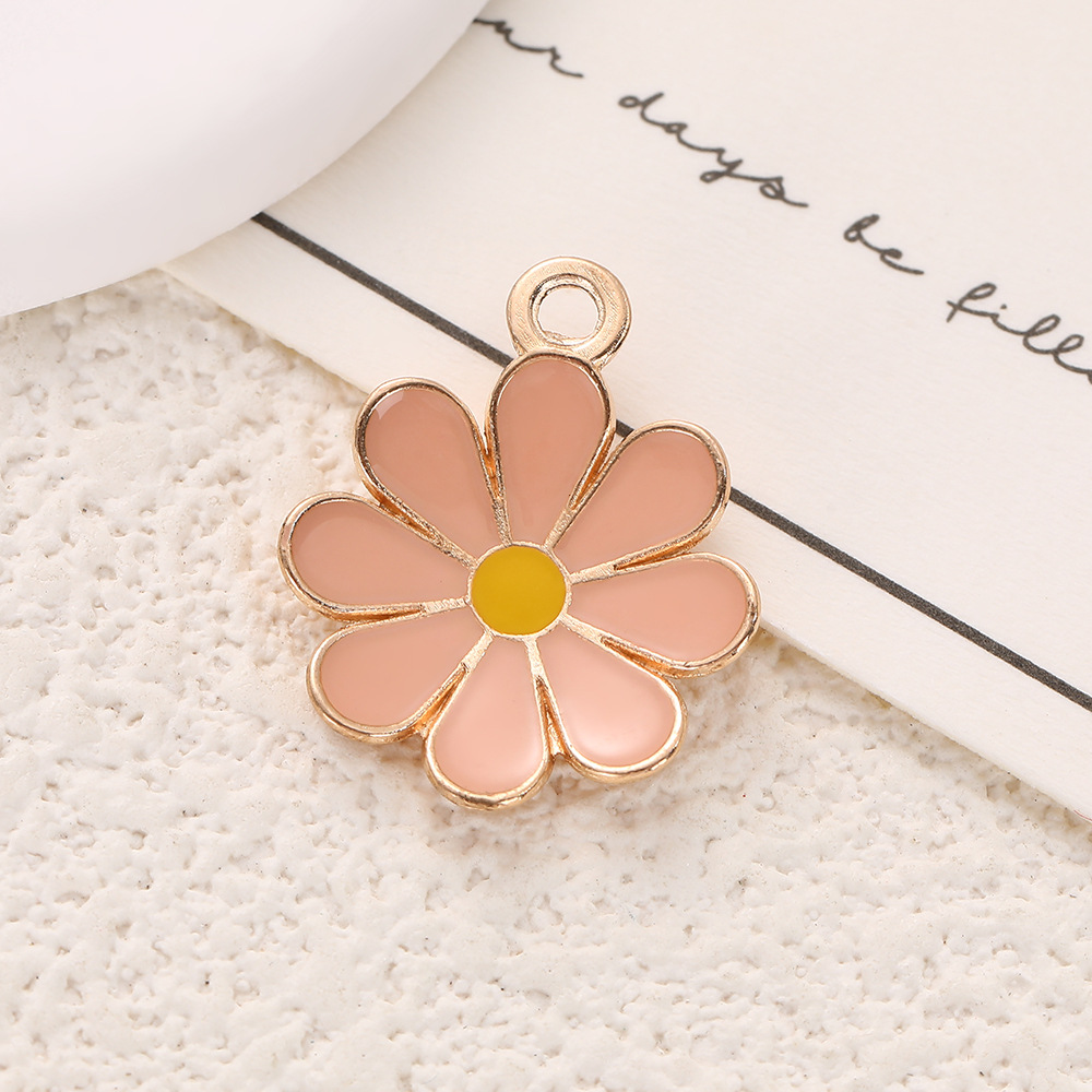 金属チャーム カラーチャーム お花 約20個 ハンドメイド : gaikicraft