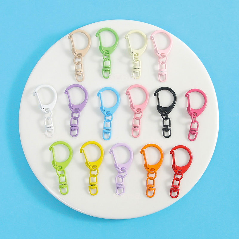 約20個 キーホルダーパーツ 金具 ワンタッチ ハンドメイド