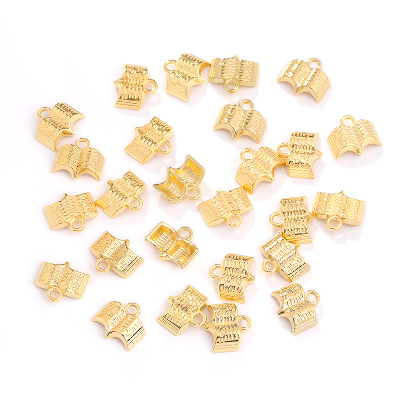 約100個 チャーム 金属チャーム 本 ブック ハンドメイド : gaikicraft