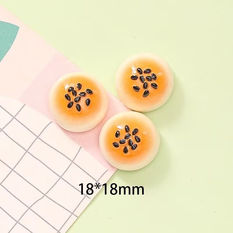 約50個 デコパーツ 樹脂 パン メロンパン ...の詳細画像1