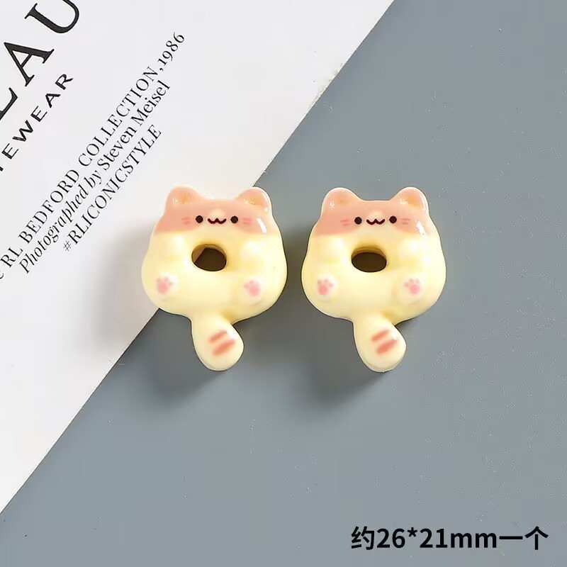 約50個 デコパーツ 樹脂 動物 ネコ ハンドメイド : gaikicraft - 通販