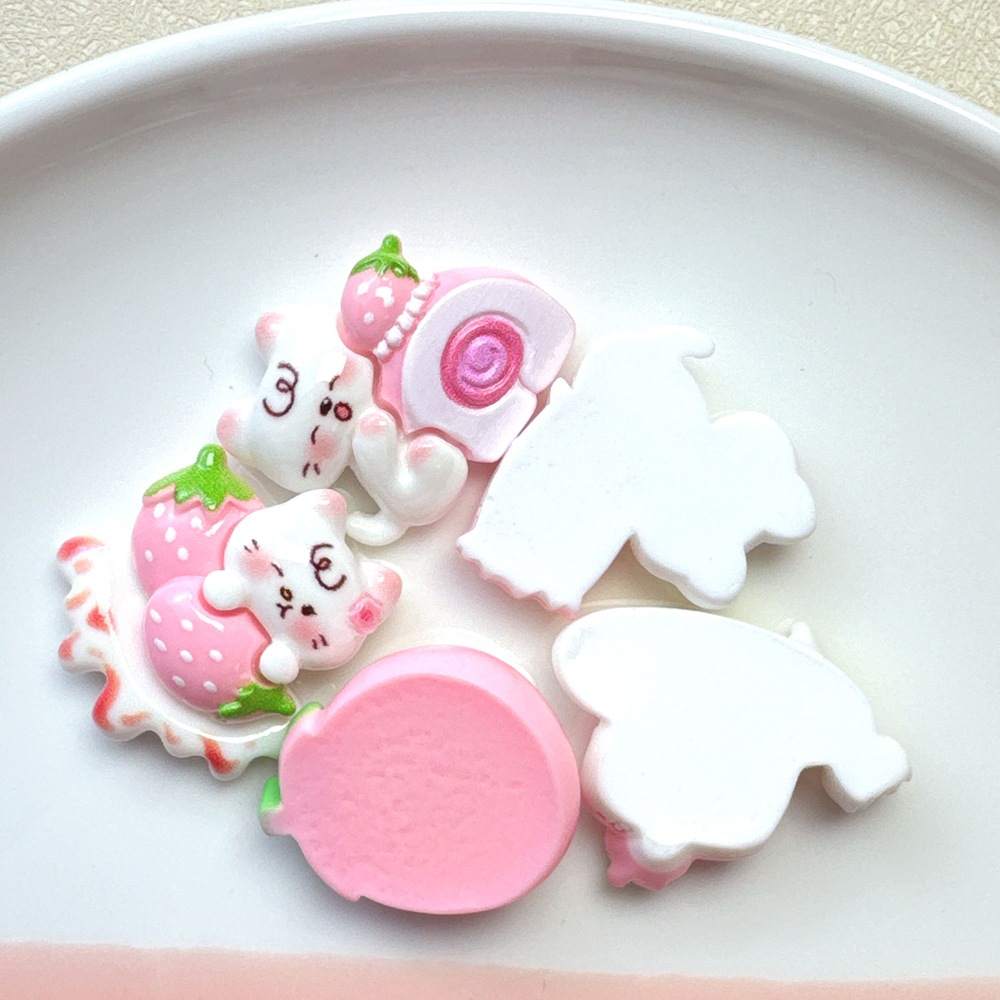 30個 デコパーツ 樹脂 ネコ スイーツ ケー...の詳細画像1