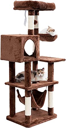キャットタワー 大型猫 猫タワー 据え置き 猫ハンモック A  おしゃれ 大型猫用 スリム 省スペース 猫 タワー コンパクト 多頭飼い キャツトタワー AIFY