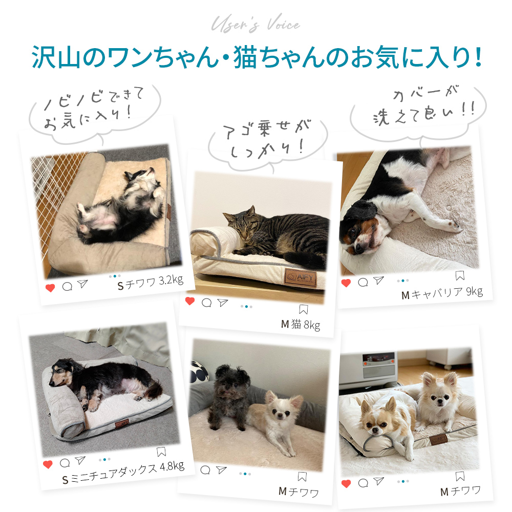 ペットベッド 犬 猫 洗える S 犬用 ベッド 猫用 ペットソファ 冬 暖かい 超小型犬 老犬 シニア 犬用ベッド 犬のベッド 介護 L字 U字  AIFY アイフィー : jab0p3e : AIFY - 通販 - Yahoo!ショッピング