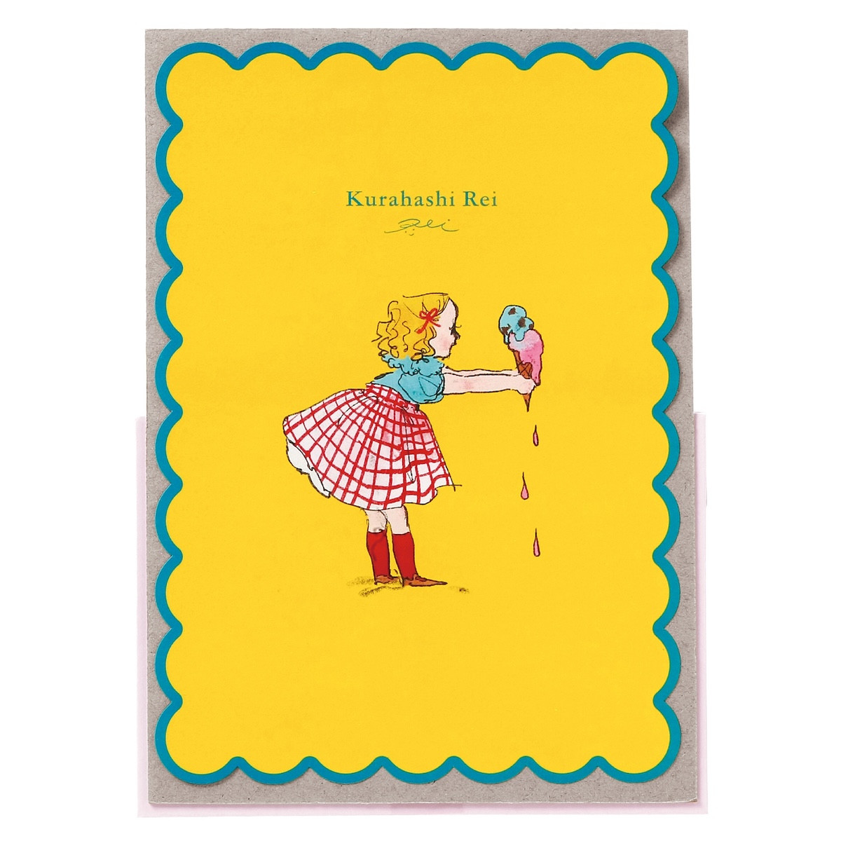 学研 公式 くらはしれい ダイカットレター AD055 封筒 便箋 クッキー アイス 文房具 文具 イラスト レトロ 絵本 女の子 グッズ | 学研ステイフル | 02