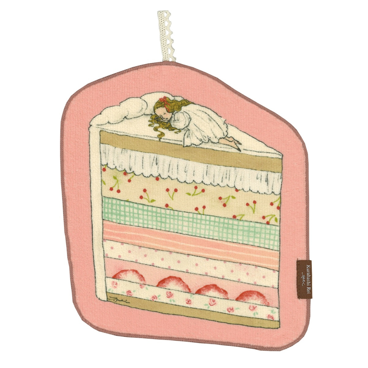 くらはしれい プリント ループ タオル ループ付き ハンドタオル 吸水 ハンカチ グッズ 雑貨 イラスト かわいい 女の子 ニシオ |  | 01