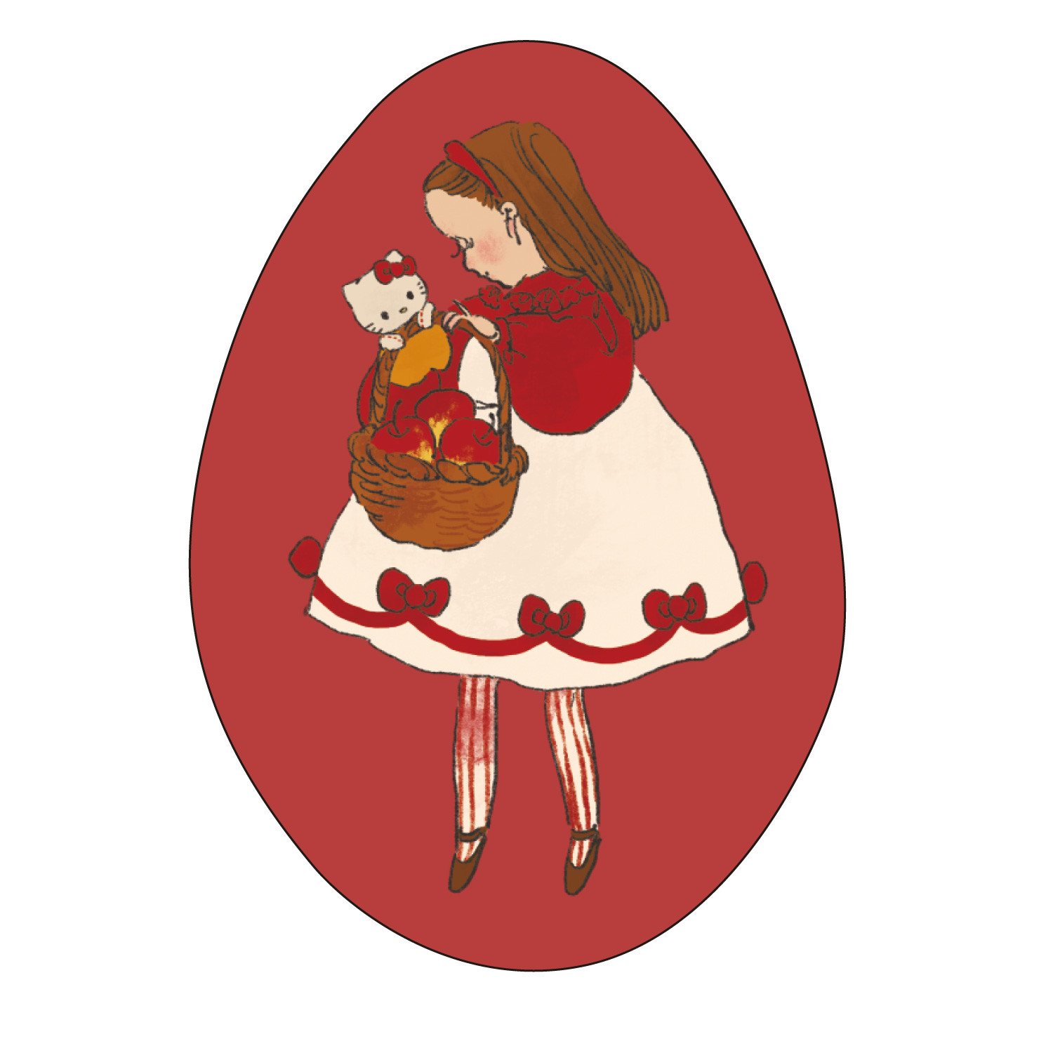 レディ　ハローキティ　クッション　エレフラ 新商品 くらはしれい×サンリオキャラクターズ ダイカットクッション