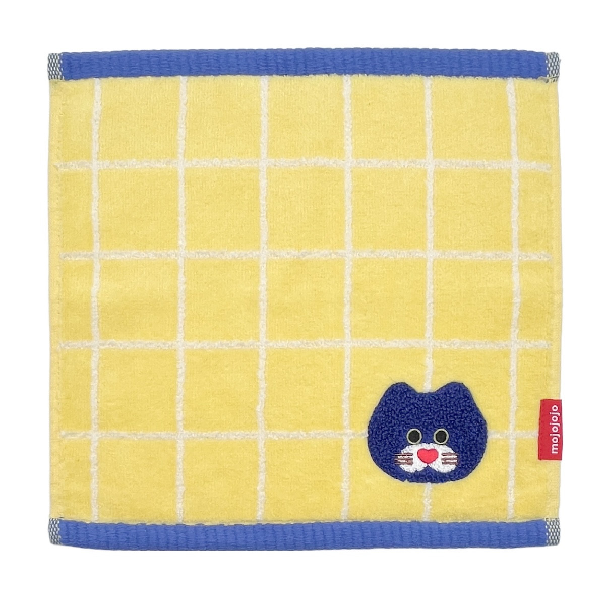 新商品 mojojojo サガラ 刺繍付き ジャガード タオル ハンカチ 文具