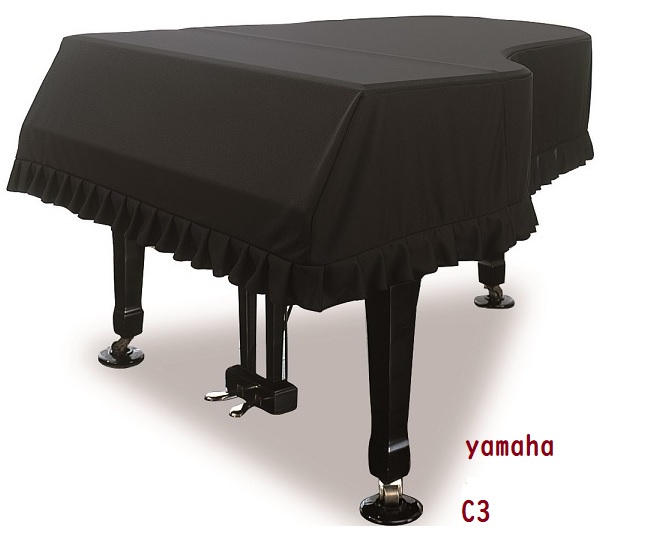 グランドピアノカバー　GP-PBL　黒　ヤマハグランドピアノC3  G3｜gakkidonya3｜04