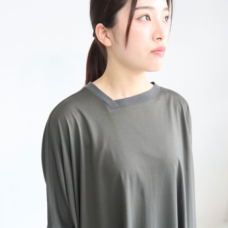 mizuiroind 「mizuiroind」 7分袖ワンピース - ブラック