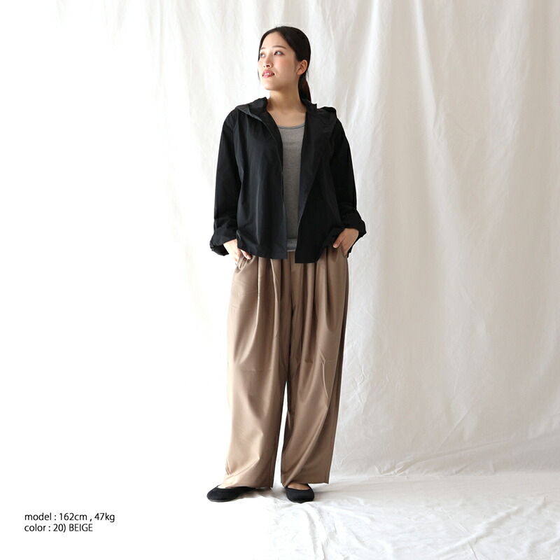 【 mizuiro ind 】ニットジャージワイドストレートパンツ Bottoms｜mizuiro ind online boutique - ミズイロインド 公式