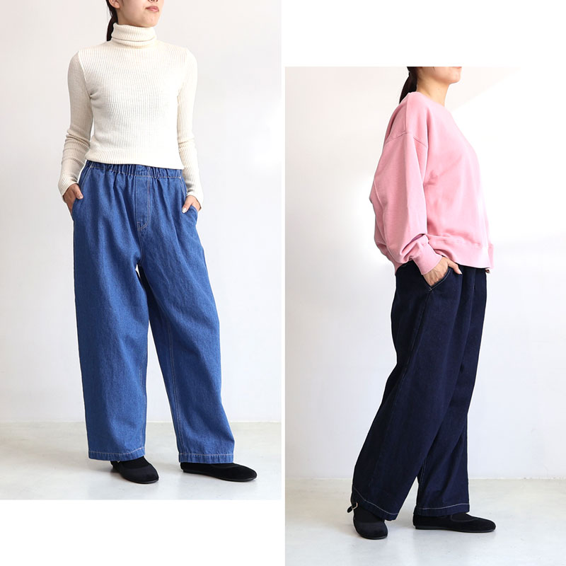 HEAVENLY ヘブンリー コットンリネン12ozデニムワイドパンツ