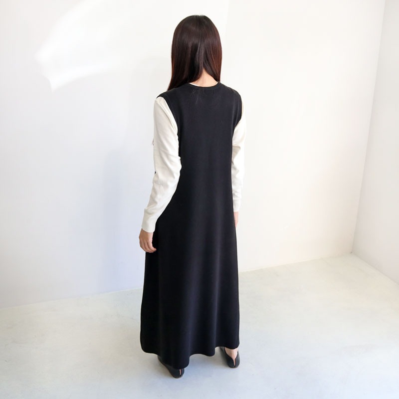 30%OFF【SALE/セール】のびのびニット サロペット(ブラック