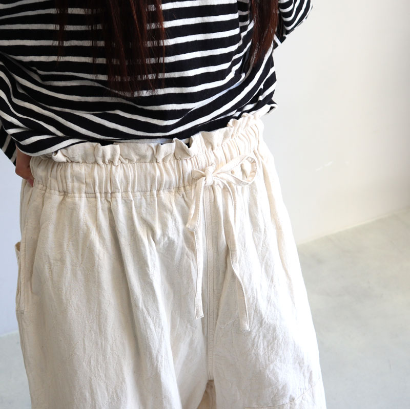 ICHI Antiquites イチアンティークス 東炊きワイドパンツ 900926
