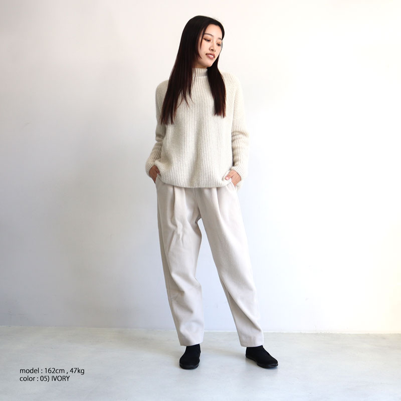 evam eva ウール テーパードパンツ アイボリー imgrc0101537633.jpg
