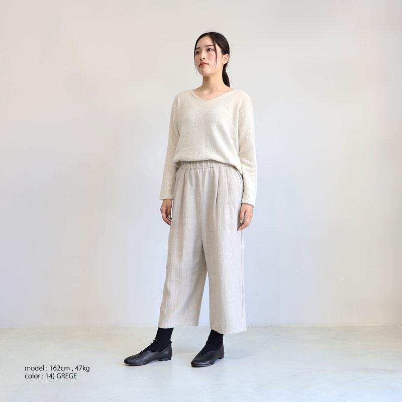 美品　エヴァムエヴァ　ウールインジーパンツ 楽天市場】evam eva エヴァムエヴァ リネンウールパンツ linen