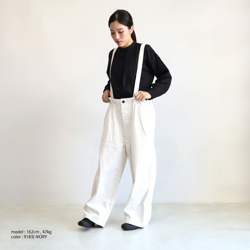 ARMEN アーメン チュニック ARMEN アーメン コットンウールサスペンダーアジャスタータック