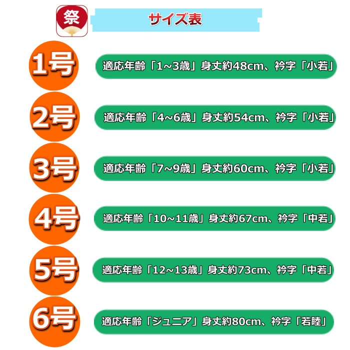 子供用 東京いろは ハッピ 10～11歳 青 綿100% 帯付 睦 - 通販