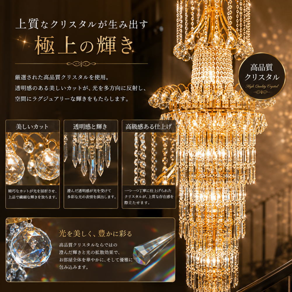 シャンデリア ペンダントライト led 照明 照明器具 天井直付灯