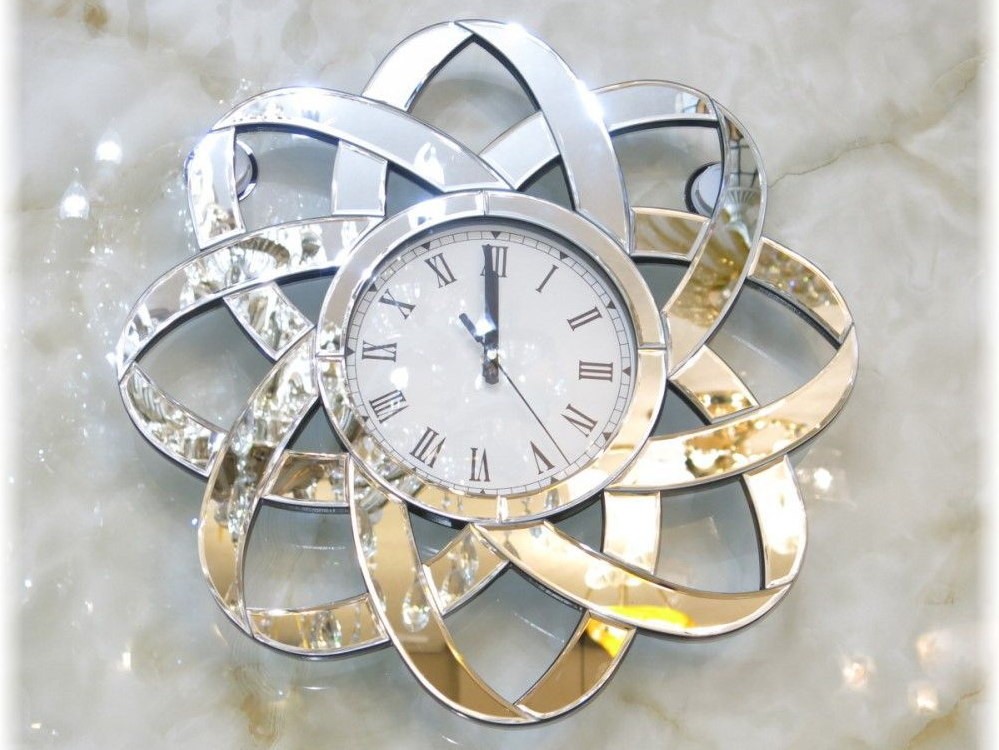 超激安安い●超激安即決！●新品 豪華なデザイン クリスタル壁掛け時計 アナログ