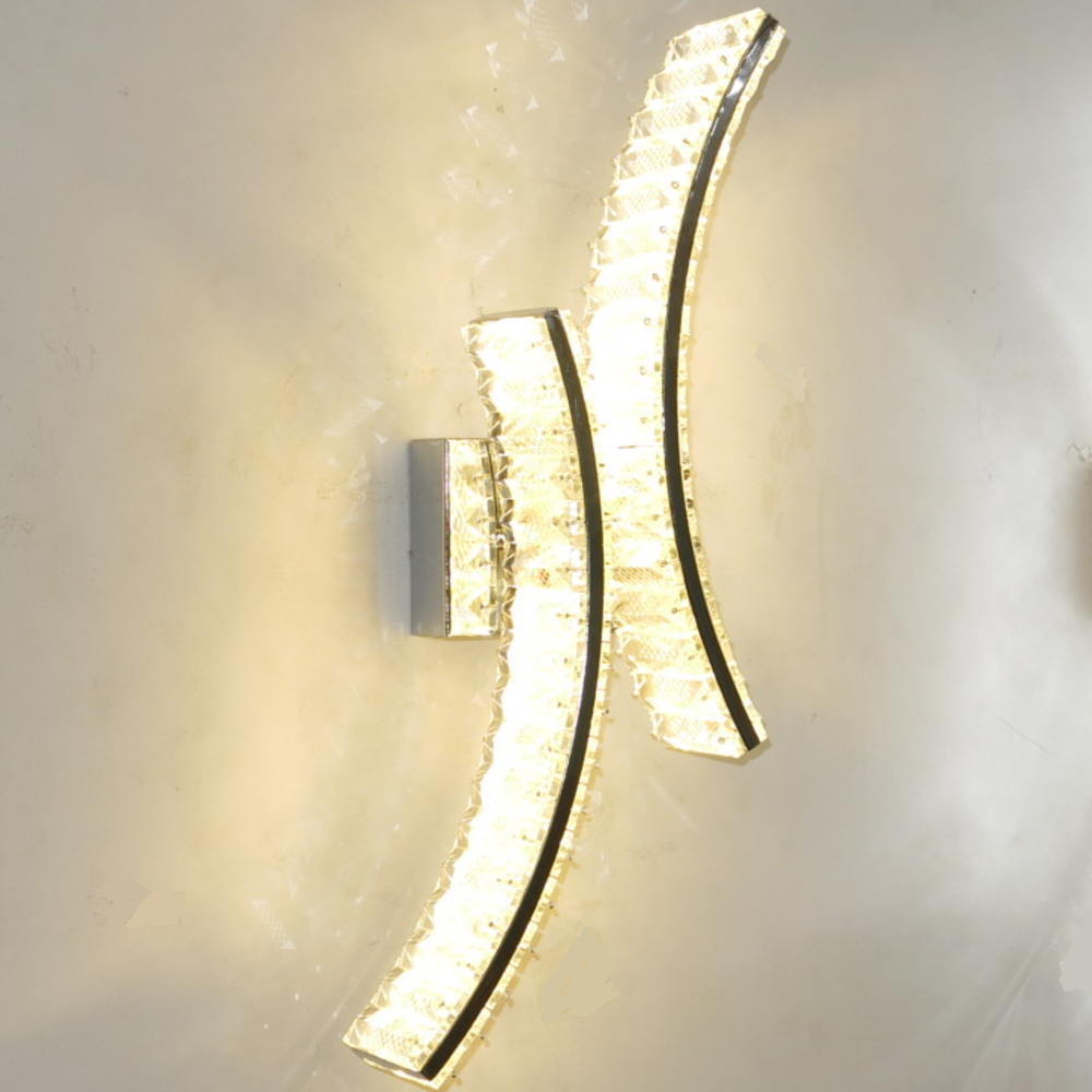 豪華 デザインクリスタル ied ブラケットライト シルバー 調色 タイプ ブラケットウォールライト 照明 調色 安い【LED付き！】led ブラケットライト 壁照明｜galle0105｜02