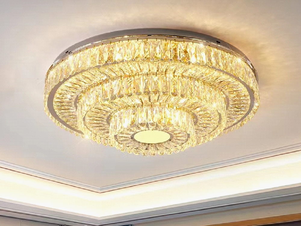 豪華 クリスタルシャンデリア 円形