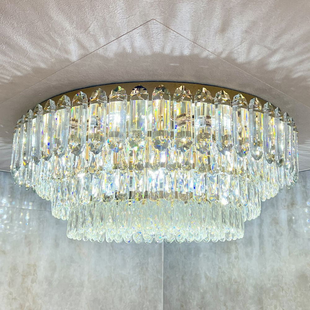 大塚家具照明、LED シャンデリア クリスタル PSE認証 オーダーシャンデリア 超豪華 大型 LED クリスタル