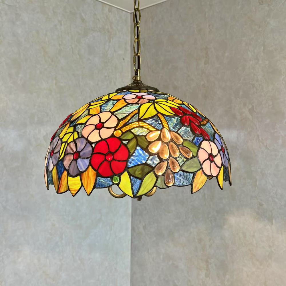 ステンドグラス ペンダントライト シーリングライト シャンデリア