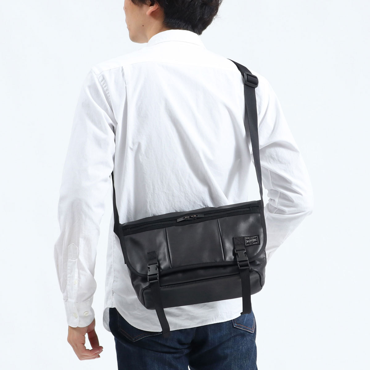 ポーター アルーフ ショルダーバッグ 023-03759 吉田カバン PORTER ALOOF MESSENGER BAG メッセンジャーバッグ  メンズ レディース B5 本革 斜めがけ 小さめ