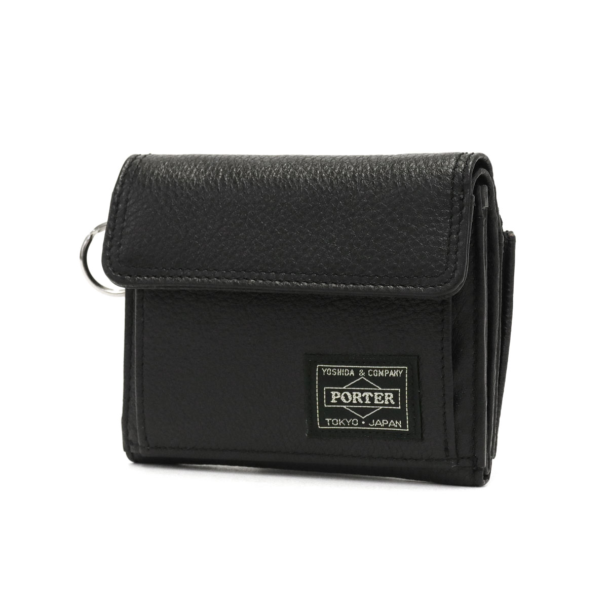 ポーター カーム ウォレット 041-03122 三つ折り財布 吉田カバン PORTER CALM WALLET メンズ レディース コンパクト ブランド 黒 革 本革 レザー｜galleria-onlineshop｜02