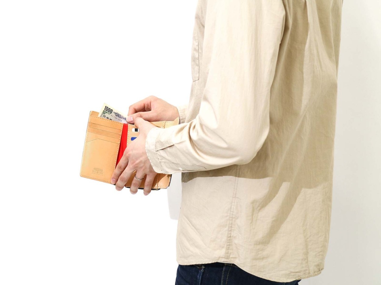 AS2OV アッソブ オイルドシュリンク 三つ折り財布 ミニ財布 ミニ