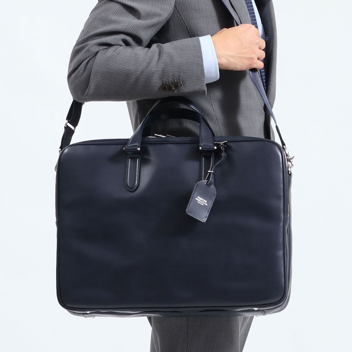 ポーター ソート 2WAYブリーフケース 116-03272 ビジネスバッグ ブリーフケース 吉田カバン PORTER SORT 2WAY  BRIEFCASE A4 B4 2層 通勤 メンズ 革 日本製