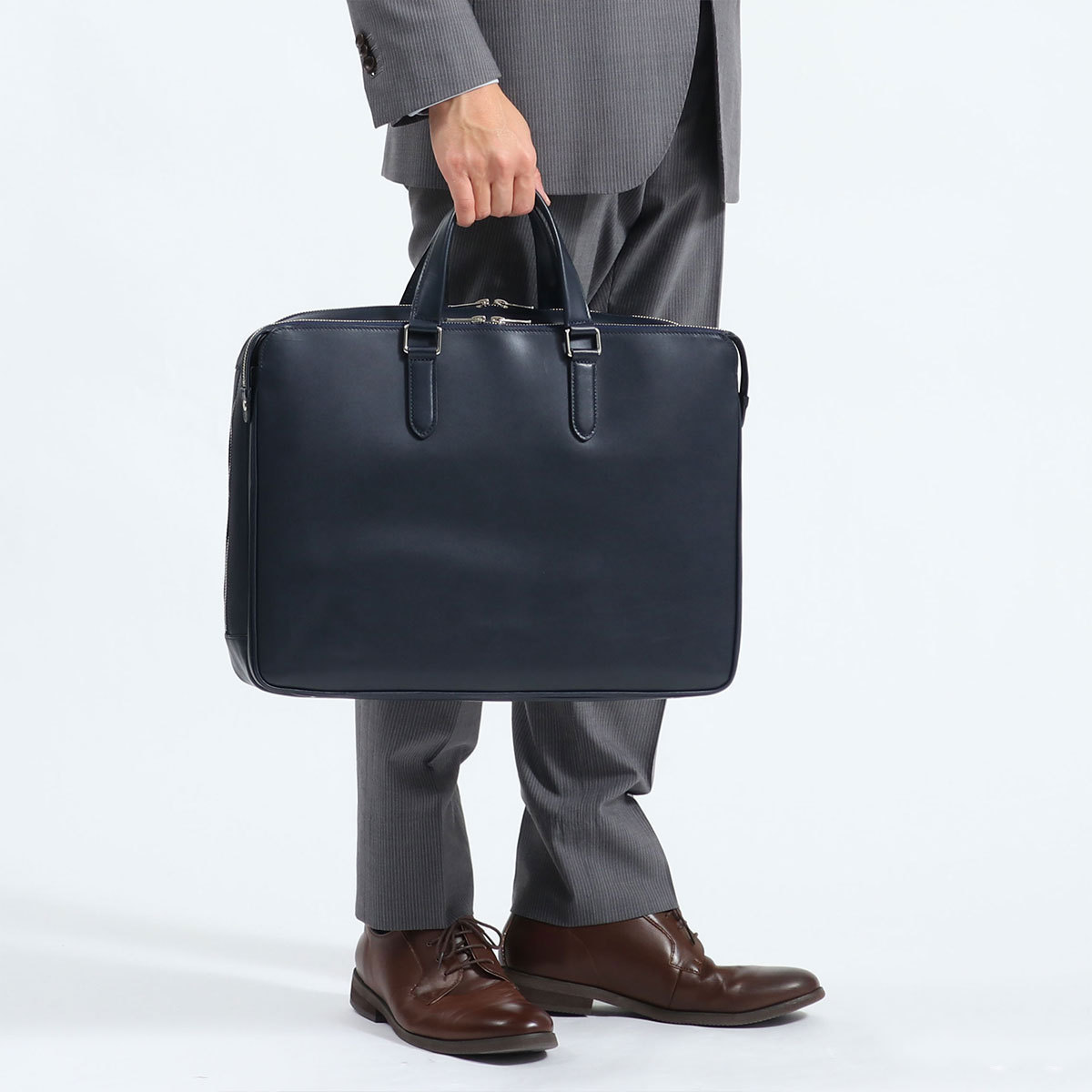 ポーター ソート ブリーフケース(L) 116-03273 ビジネスバッグ 吉田カバン PORTER SORT BRIEFCASE(L) A4 B4 大容量 2層 通勤 ビジネス メンズ 本革 革 日本製｜galleria-onlineshop｜03