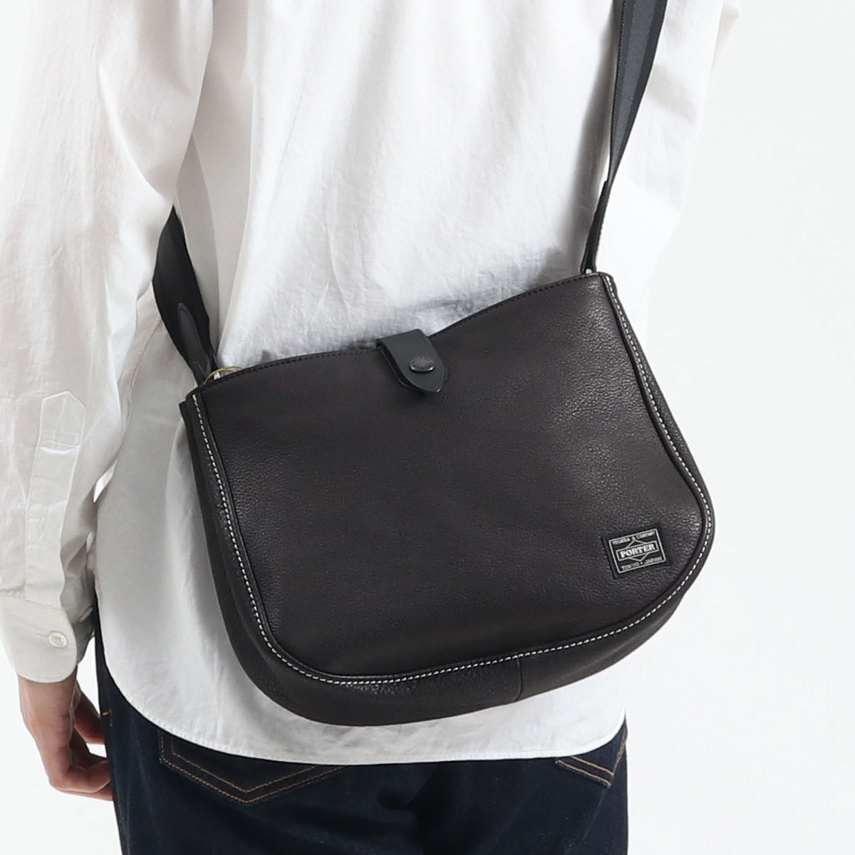 ポーター シスコ ショルダーバッグ 120-03306 吉田カバン PORTER CISCO SHOULDER BAG メンズ レディース 斜めがけバッグ 革 本革 レザー 日本製｜galleria-onlineshop｜02