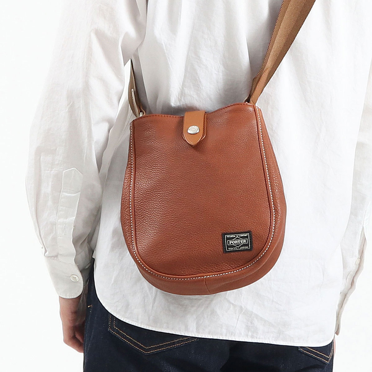 ポーター シスコ ショルダーバッグ(L) 120-03307 吉田カバン PORTER CISCO SHOULDER BAG(L) 斜めがけ  ミニショルダー 革 本革 レザー 日本製 メンズ レディース