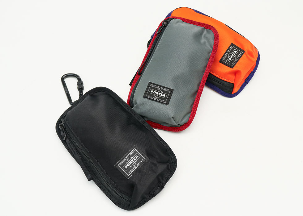 ポーター コンパート ポーチ 538-16169 小物入れ 吉田カバン PORTER COMPART POUCH ミニポーチ 小さい アウトドア  カラビナ付き