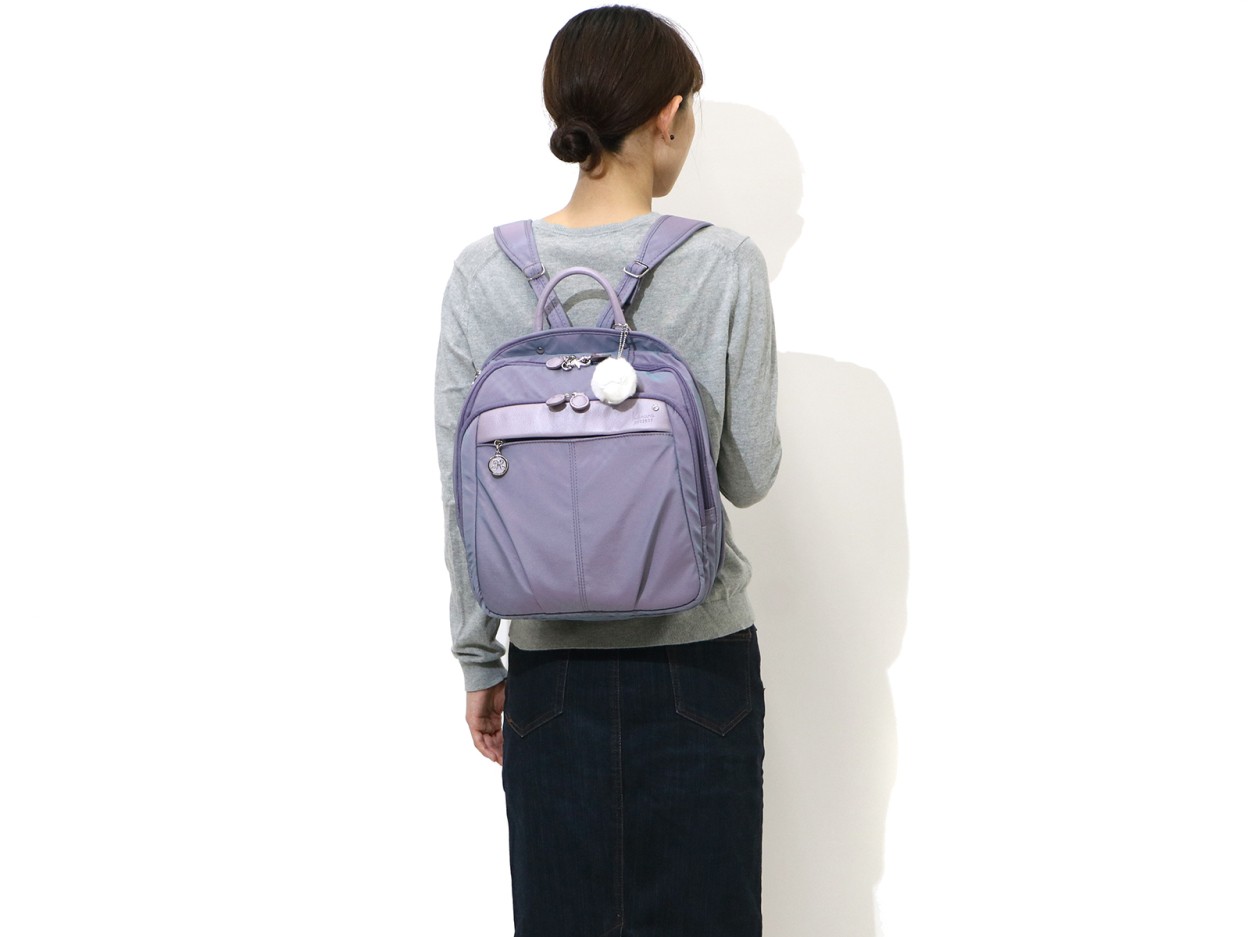 カナナプロジェクトTeflon加工 パープル ナイロンリュック Kanana Project 【セール】カナナプロジェクト コレクション